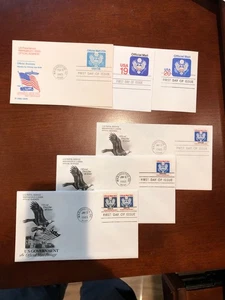 Official Mail , First Day covers, 3 cards; 3 envelopes, 1983-95 - Picture 1 of 1