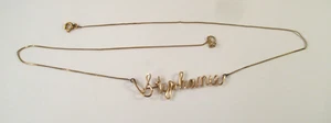 Vintage DRAHT KURSIV "STEPHANIE" NAMENSKETTE 14K GOLD GEFÜLLT KETTE 18-1/4" - Bild 1 von 10