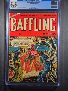 Baffling Mysteries #17 1953 - arte de Al Hartley - Ace Periodicals CGC 5,5 - Imagen 1 de 15