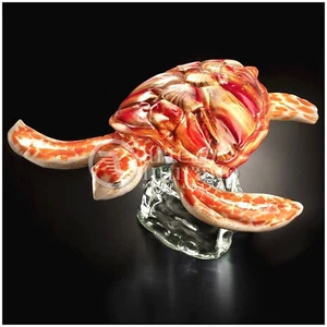 Meeresschildkröte Murano Glas Original Aufsatz Skulptur Tiere Figur - Bild 1 von 13
