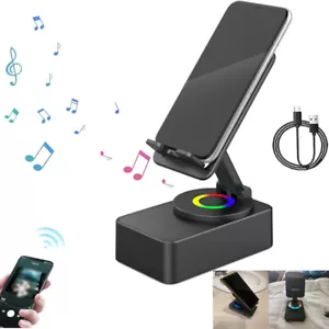 Wireless Induction Audio Bluetooth Speaker with Phone Holder Anti-Slip Base 360° - Picture 1 of 7