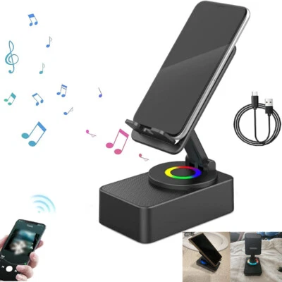 Wireless Induction Audio Bluetooth Speaker with Phone Holder Anti-Slip Base 360° - Image 1 of 4