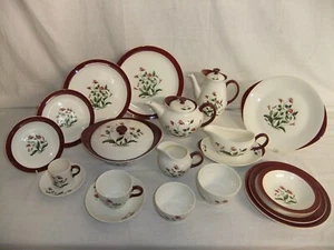 c4 Pottery Wedgwood Barlaston - Mayfield - Ruby - vajilla vintage - 3E2B - Imagen 1 de 37