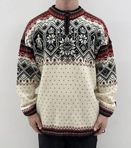 Dale Of Norway Norge 2000 Men’s Wool Sweater Size L - Picture 1 of 10