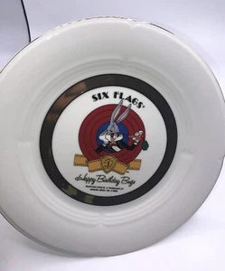 1989 Six Flags Happy 50th Birthday Bugs 10.25" Plate Fun - Picture 1 of 5