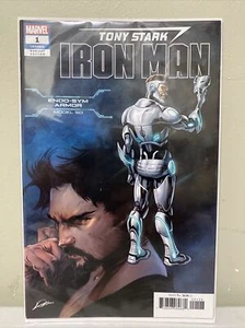 TONY STARK IRON MAN #1 SUPERIOR IRON MAN ARMOR VARIANT MARVEL NM - Picture 1 of 5
