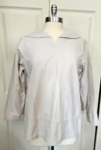 Maglione donna grigio vintage Field Gear Petite M collo marinaio manica lunga top - Foto 1 di 8