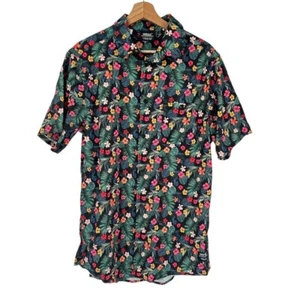 Wesc Floral Button Up Hemd Kurzarm Herren S Hawaii Resort Strand - Bild 1 von 8