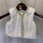 Nicole Miller Babay Girls Sz 18M Faux Fur Vest Jacket #3054