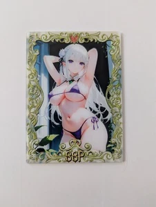 Emilia Re:Zero Charm Goddess Story Waifu Acryl A6 Karte - Bild 1 von 2