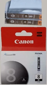 3 x Neu Original Canon 8 CLI-8BK CLI8 BK SCHWARZ Tintenpatronen OEM 0620B002 - Bild 1 von 1