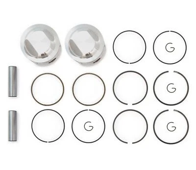 Juego de 2 Kits de Pistones - Diámetro Estándar - Honda CB450K CL450K - Anillos Clips Pasadores Foto 1 de 2