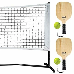 Pickle Ball Starter Set w/ Paddles, Net + Balls for Outdoor Home Backyard Games - Picture 1 of 9