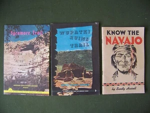 S. Western American Indians Collection, 3 booklets/Navajo, Sinagua, Pueblo ruins - Picture 1 of 23