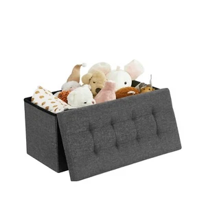 Faltbarer Sitzhocker Sitzbank Aufbewahrungsbox Hocker Ottomane SONGMICS LSF46GYZ - Bild 1 von 10
