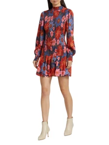 Farm Rio Garden Smocked Minidress NWT $245 Adorable! Size Medium - Picture 1 of 3