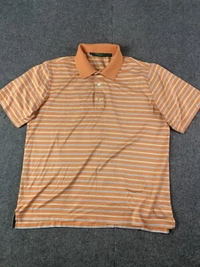 BOBBY JONES Mens Short Sleeve Golf Polo Shirt Size M Orange/Gray/Blue - Picture 1 of 7