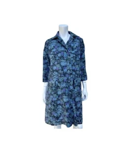 Vintage 1950s Lightweight Print Coat Large - Picture 1 of 4