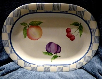 PALTZGRAFF 15"X10.5" PLATO DE FRUTA - Hecho en EE. UU. Foto 1 de 4