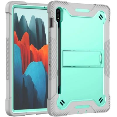 Shockproof Case For Samsung Galaxy Tab S8 S8+ S8 Ultra Hybrid Rubber Stand Cover - Image 1 of 4