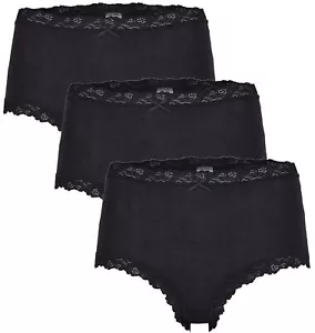 3 x Nina von C. Damen Secret Jazzpant Pant Slip Unterwäsche unifarben floral - Picture 1 of 3