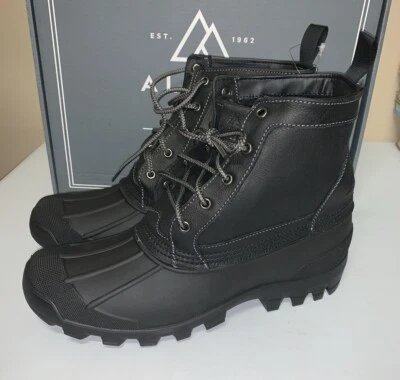 NEW Alpine Design Kamik Grayson Men Boots Waterproof Leather Black Upper SZ 13 - Image 1 of 4