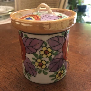 Lusterware Jam / Jelly Condiment Jar Made In Japan Vintage - Picture 1 of 9