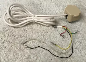 Sistema de campana eléctrico occidental original años 60-70 PRINCESA 5,5 pies cable de línea blanco - Imagen 1 de 6