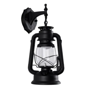 E27 Outdoor Vintage Antique Rustic Lantern Lamp Retro Wall Sconce Light Fixture - Picture 1 of 8