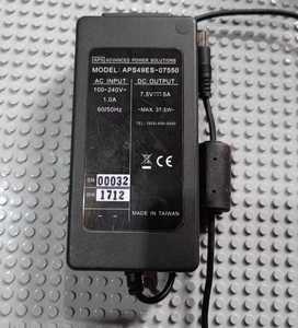 Aps APS49ES-07550 7.5V 5A 5.5*2.5 Charger Transformer - Afbeelding 1 van 2