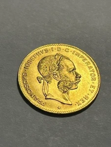 1892 Österreich 4 Florins / 10 Francs / Franz Joseph / Nachprägung / Gold / Stempelglanz #17078-2 - Bild 1 von 3