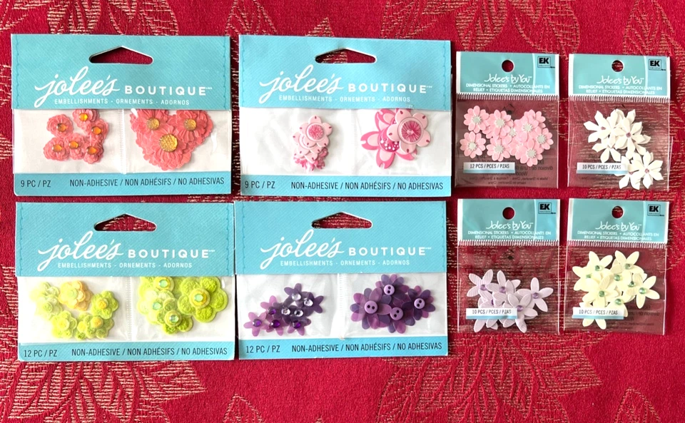 #200 FLOWERS SMALL JOLEE'S EMBELLISHMENTS - 84 PIECES - Image 1 of 1