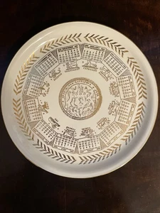 Debutant von Homer Laughlin USA 1953 Sternzeichen Kalenderteller 10" breit - Bild 1 von 8