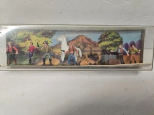 RARO Marx Miniatura Obras Maestras Pintadas a Mano Salvaje Oeste Diorama Exhibición HK-6301 - Imagen 1 de 8