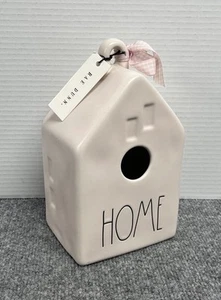 Rae Dunn HOME Birdhouse Pink Ceramic Artisan Collection Home Cottage Decor 6x9 - Picture 1 of 6