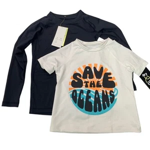 2 Art Class All In Motion Boys XS (4/5) Long and Short Sleeve Swim Shirts - Picture 1 of 4