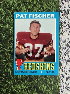 1971 Topps Football Pat Fischer #74 EX Condition Low Cost Shipping  - Picture 1 of 2