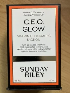 C.E.O. GLOW Sunday Riley Vitamin C Turmeric Face Oil * Gesichtsöl * Neu * 15ml - Bild 1 von 2