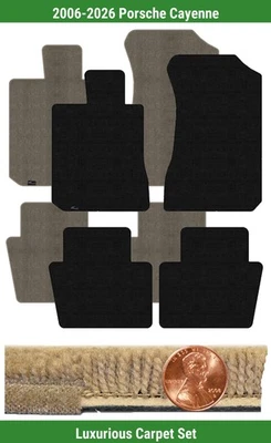Juego de alfombrillas Lloyd Custom Luxe para Porsche Cayenne 2006-2026 (4 piezas) #1204 Foto 1 de 4