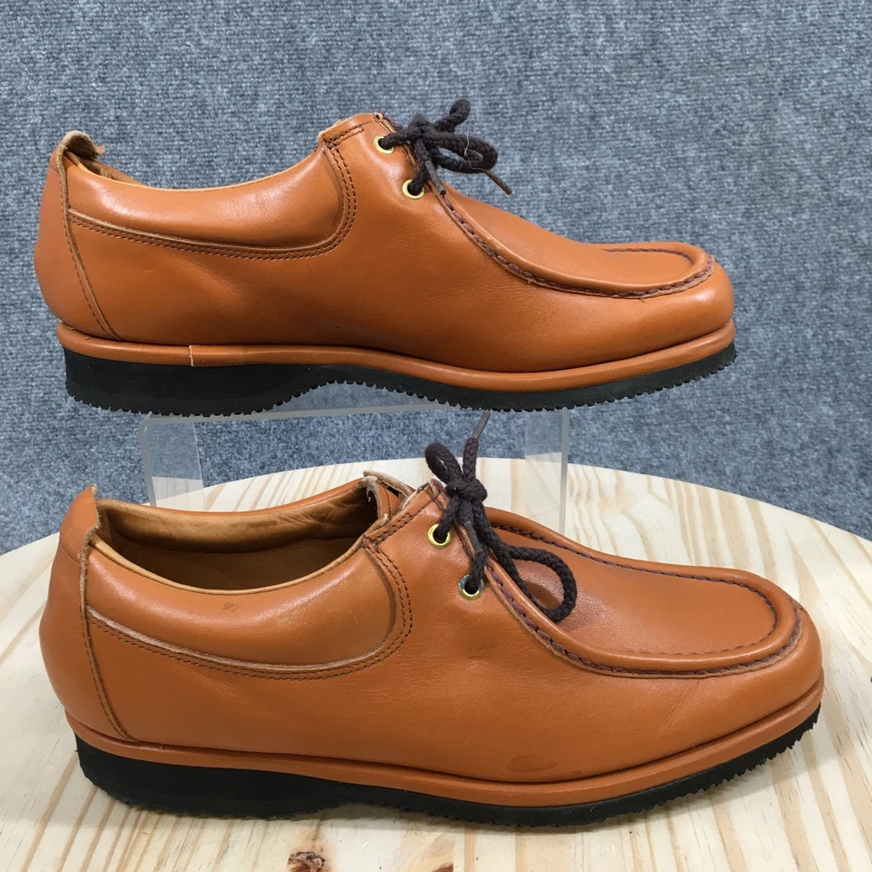 Zapatos Dexter Para Hombres 9 M Con Cordones Cómodos Cuero Marrón Sin usar, Punta Baja Informales Foto 1 de 4