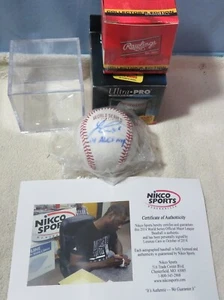 Lorenzo Cain Autographed 2014 World Series Baseball KC Royals COA & display case - Picture 1 of 3