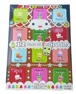 Boba Bubble Tea Assortment Calendar Advent Holiday Gift NEW SEALED - Picture 1 of 2