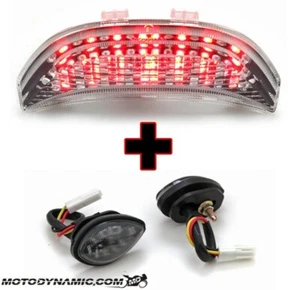 Luz trasera LED TRANSPARENTE SECUENCIAL + señales de giro de montaje al ras se adapta a 03-06 CBR600RR - Imagen 1 de 1