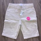 NWT THE CHILDRENS PLACE Bisquit COTTON SHORTS With Belt Loops Stretch Size 8
