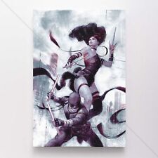 Daredevil & Elektra Poster Canvas Vol 6 #15 Marvel Superhero Comic Art Print