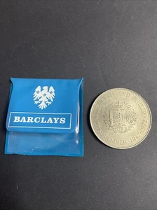 Aniversario de boda de plata 1972 Elizabeth & Philip Crown Barclays Bank 25p corona - Imagen 1 de 3