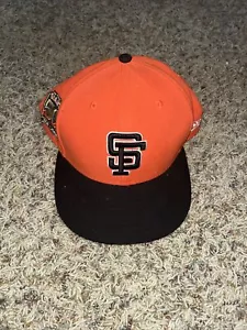 SF Giants Commemorative Baseball Hat Cap 50 Years 1958-2008 Orange Size 7 5/8 - Picture 1 of 3