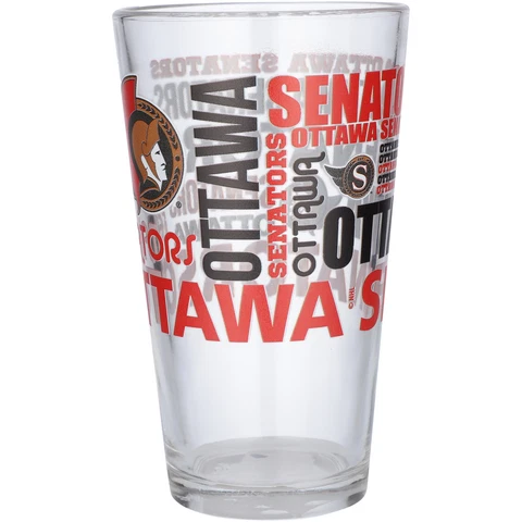 Ottawa Senators 16oz. Team Spirit Pint Glass Cover