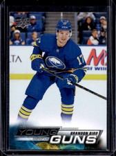 2022-23 Upper Deck Series 2 Brandon Biro Young Guns Rookie RC #455 Sabres