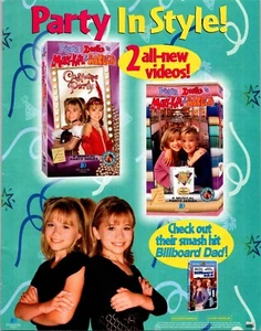 1990er • OLSEN TWINS Party in Style Printanzeige • 1999 Mary Kate Ashley ADS.19 - Bild 1 von 2